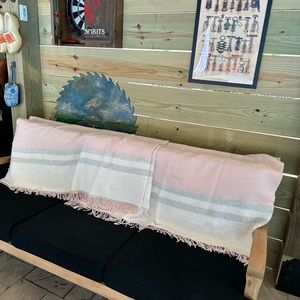 EUC condition Alicia Adams alpaca matching blankets.